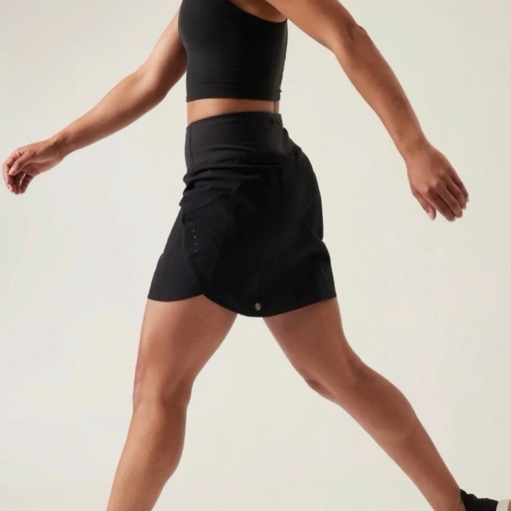 Athleta Women's Black Run With It Skort Sz XL Tennis Athleisure - Picture 6 of 9
